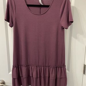 Ruffled mauve top